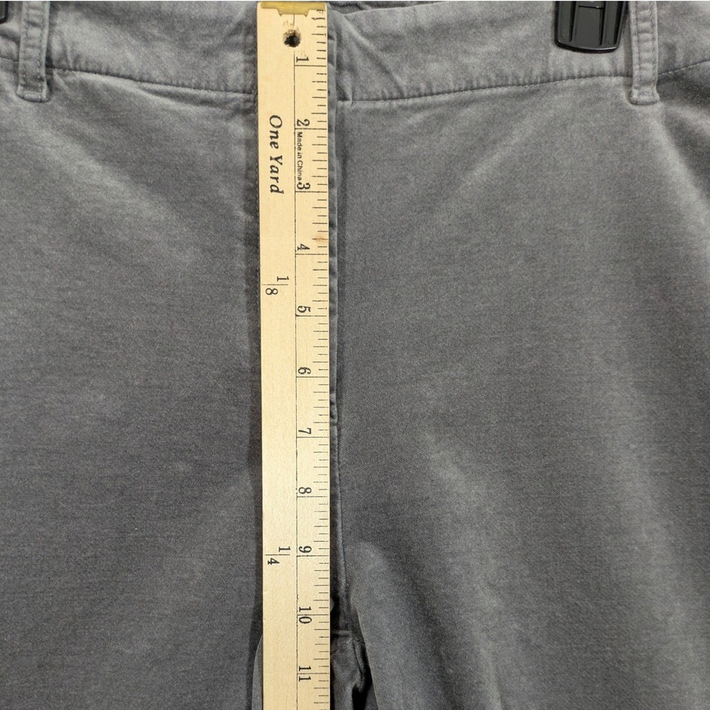 J. Jill Gray Velvet Ankle Pants Zipper Side Pockets Womens Size 18 - Picture 5 of 9